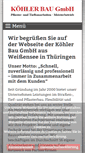 Mobile Screenshot of koehlerbau.com