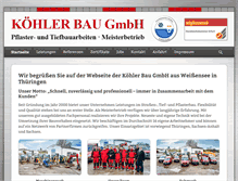 Tablet Screenshot of koehlerbau.com